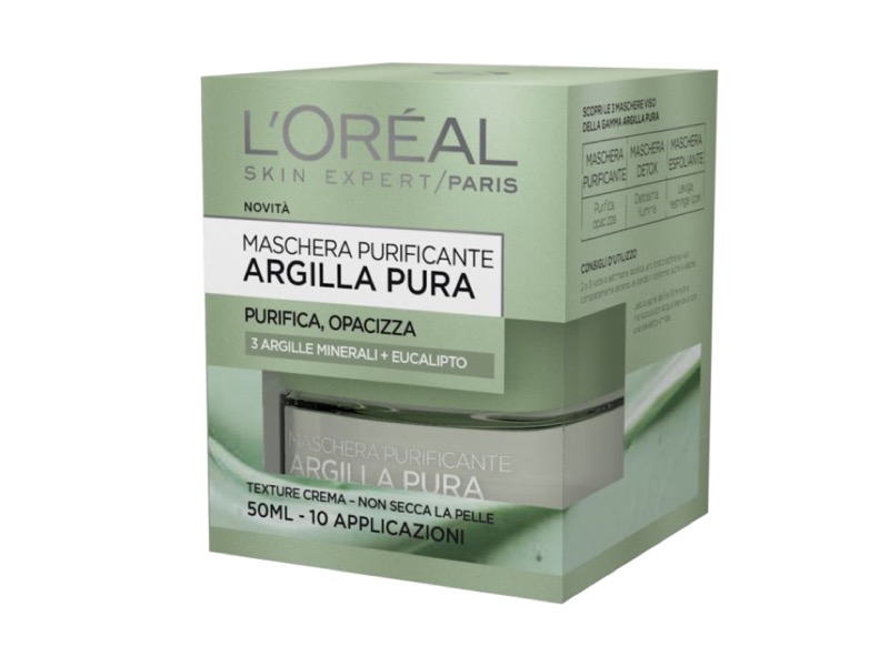ClioMakeUp-maschere-argilla-pura-loreal-opinioni-recensione-verde-purificante