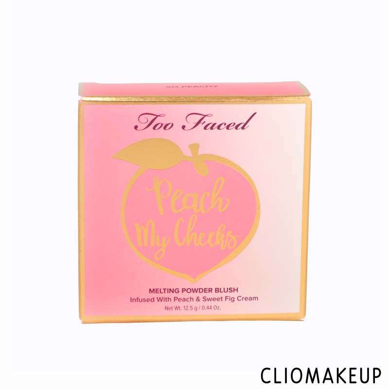 cliomakeup-recensione-blush-too faced-peach-my-cheeks-melting-powder-blush-2