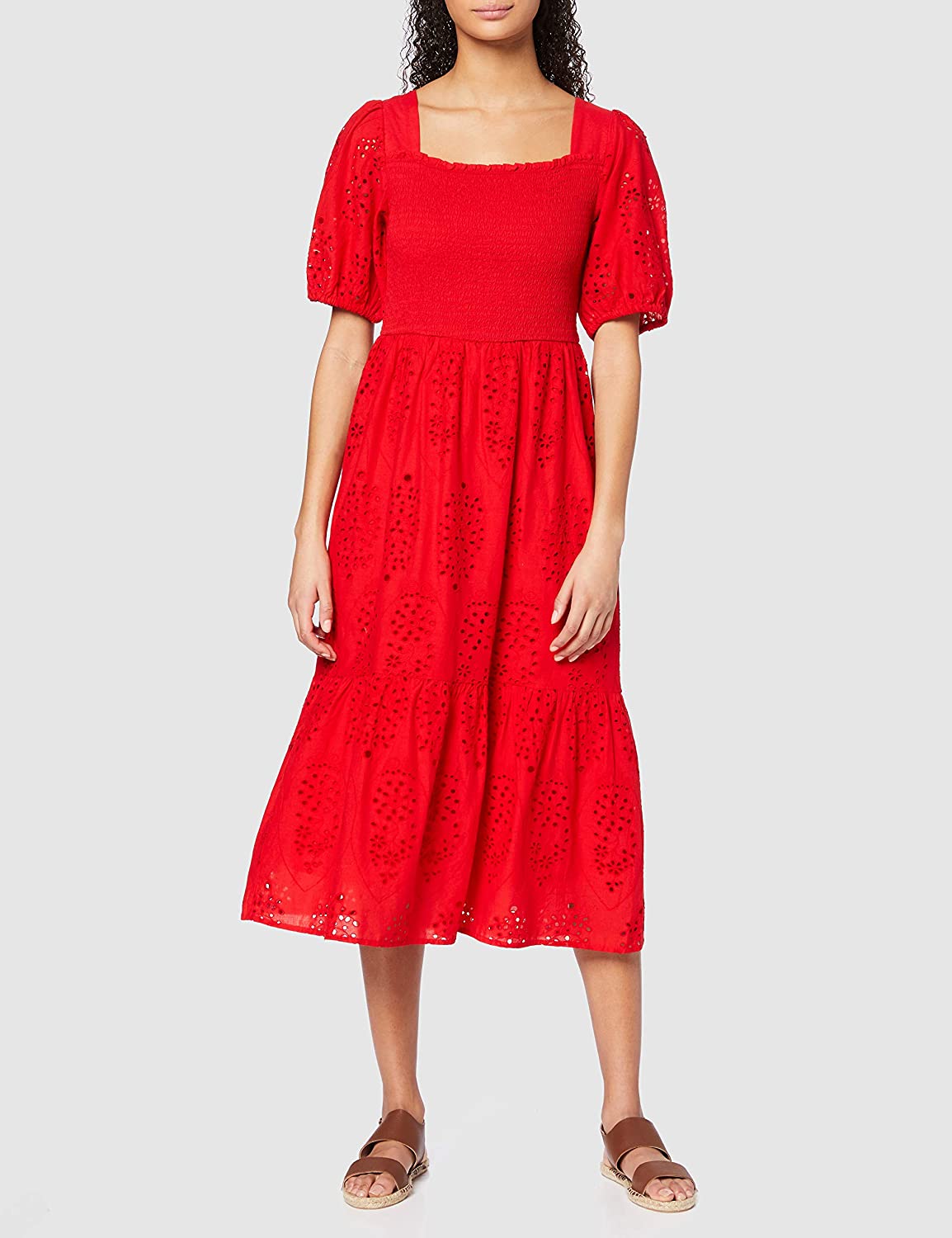 Cliomakeup-look-estivi-2020-3-find-vestito-rosso-boho