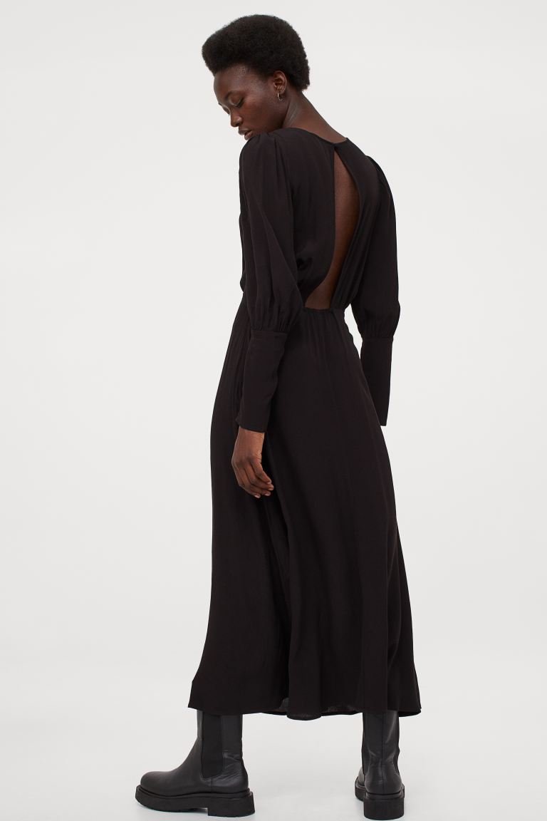 Cliomakeup-vestiti-donna-autunno-2020-4-hm-Abito-maniche-sbuffo