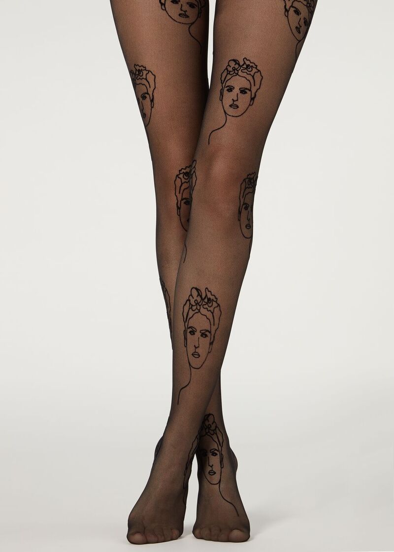 cliomakeup-collant-primavera-2021-calzedonia-frida-kahlo-viso