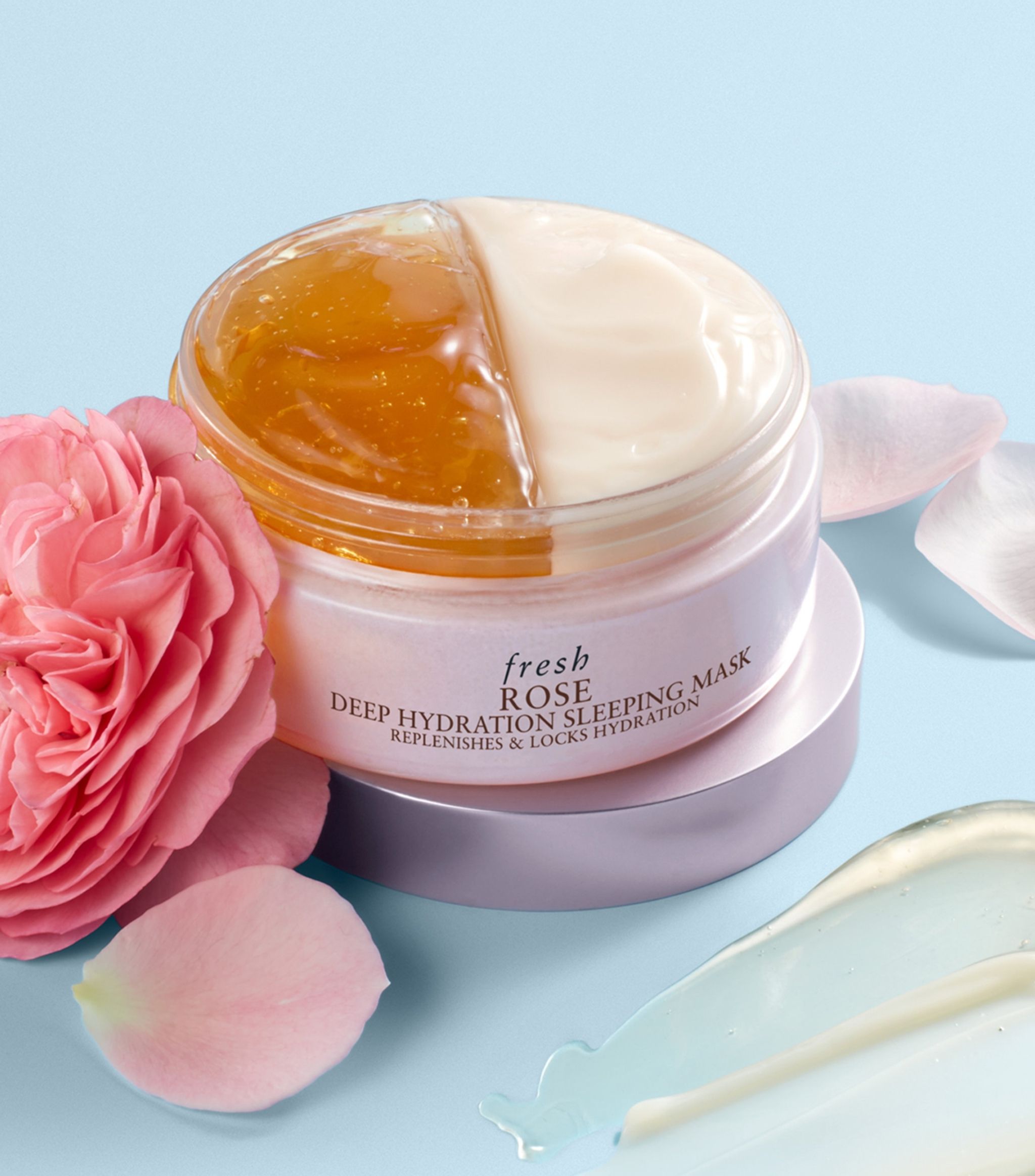 Cliomakeup-mashere-viso-idratanti-inverno-2022-FRESH-Rose-Sleeping-Mask