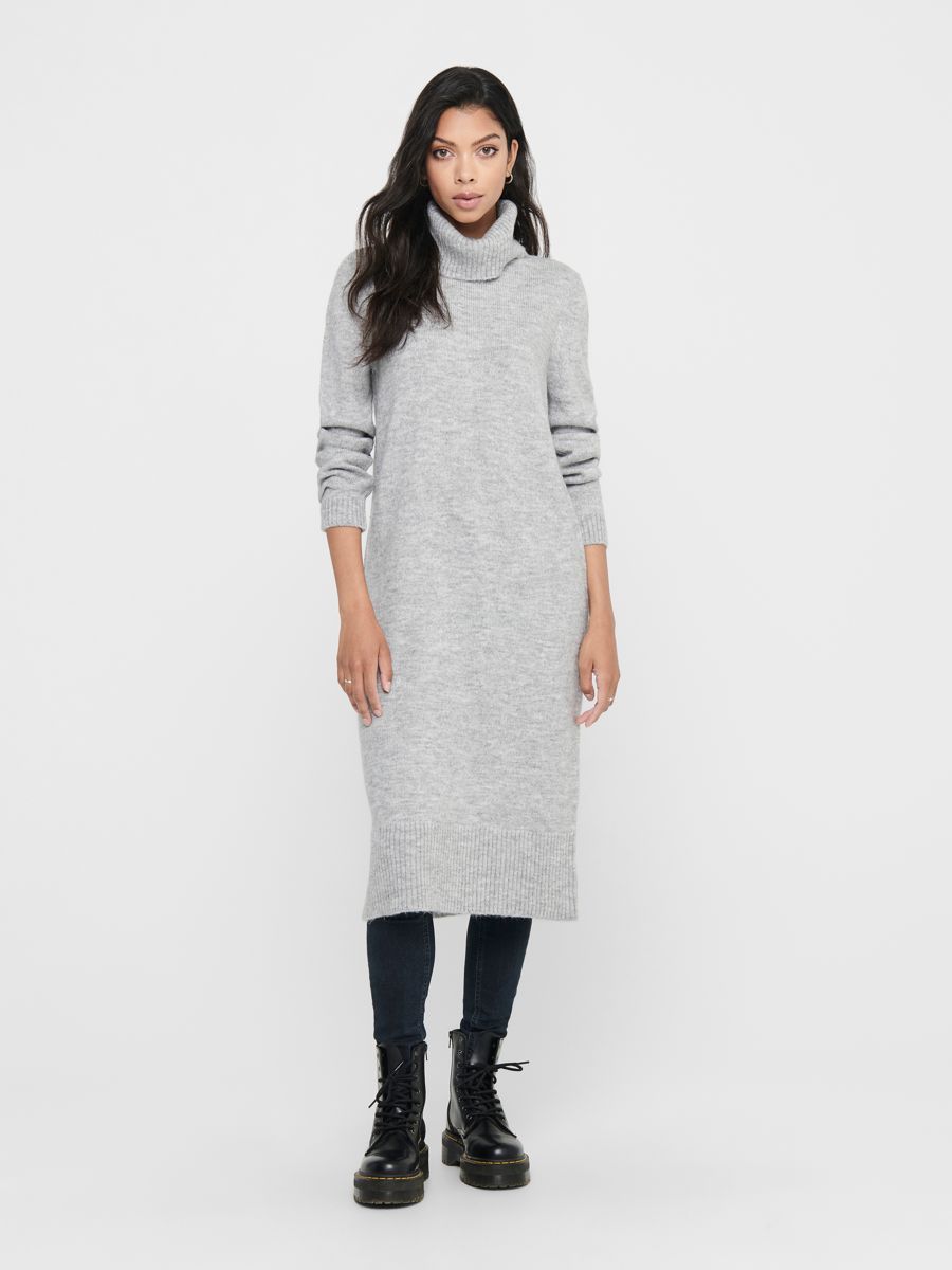 Cliomakeup-look-invernali-Only Onlbrandie-Roll-Neck-Dress