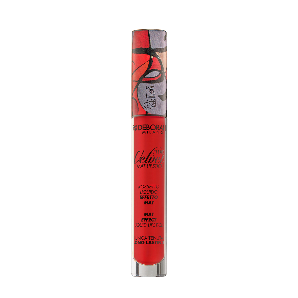 Cliomakeup-capi-must-have-primavera-2022-Deborah-Milano-Fluid-Velvet-Mat-Lipstick