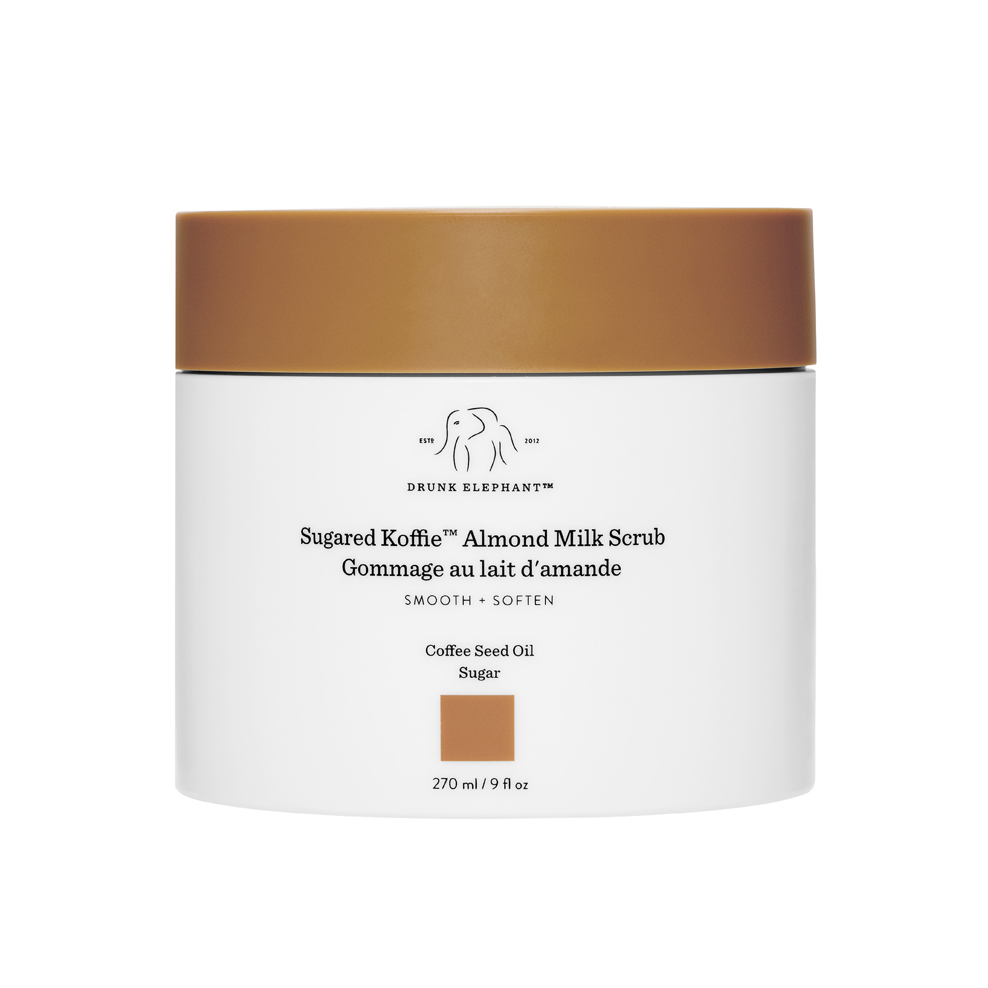 Cliomakeup-scrub-corpo-post-vacanze-2022-DRUNK-ELEPHANT-Sugared-Koffie