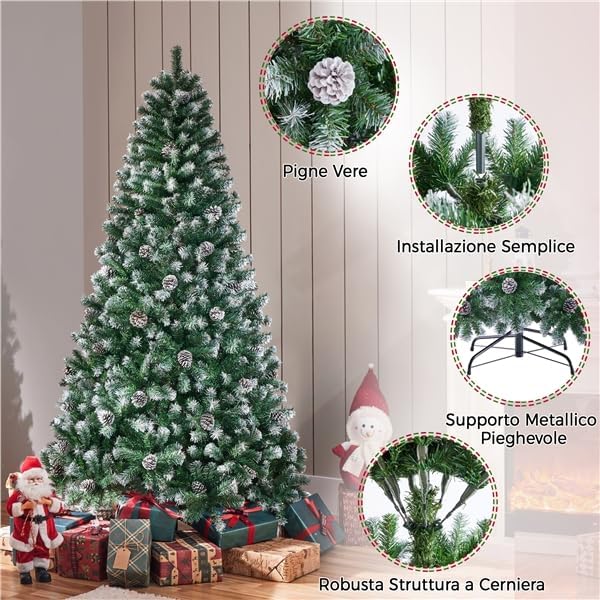 decorare-albero-natale-pigne