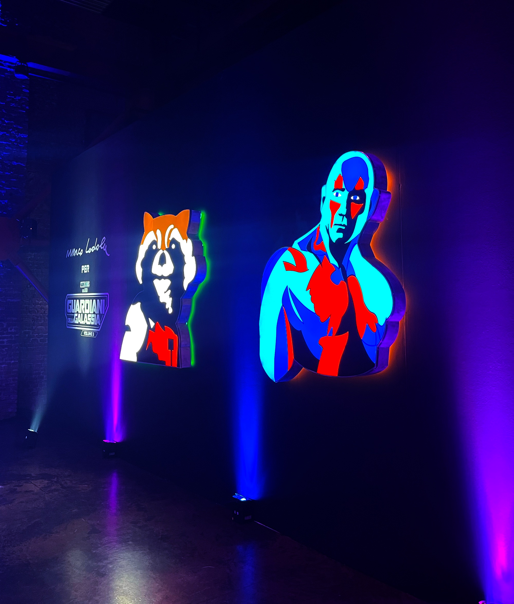 Cliomakeup-guardiani-della-galassia-volume-3-installazioni-marco-lodola