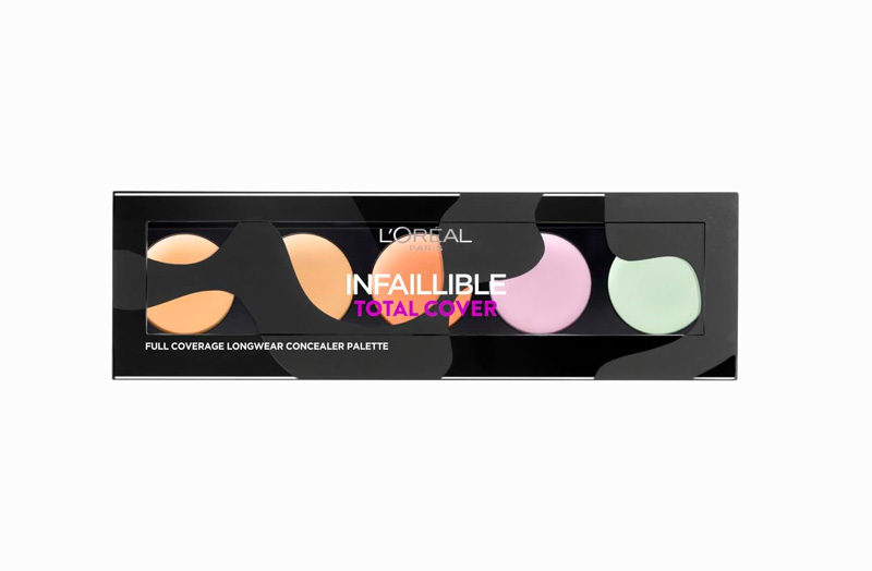 cliomakeup-color-correcting-loreal-total-cover-concealer-palette