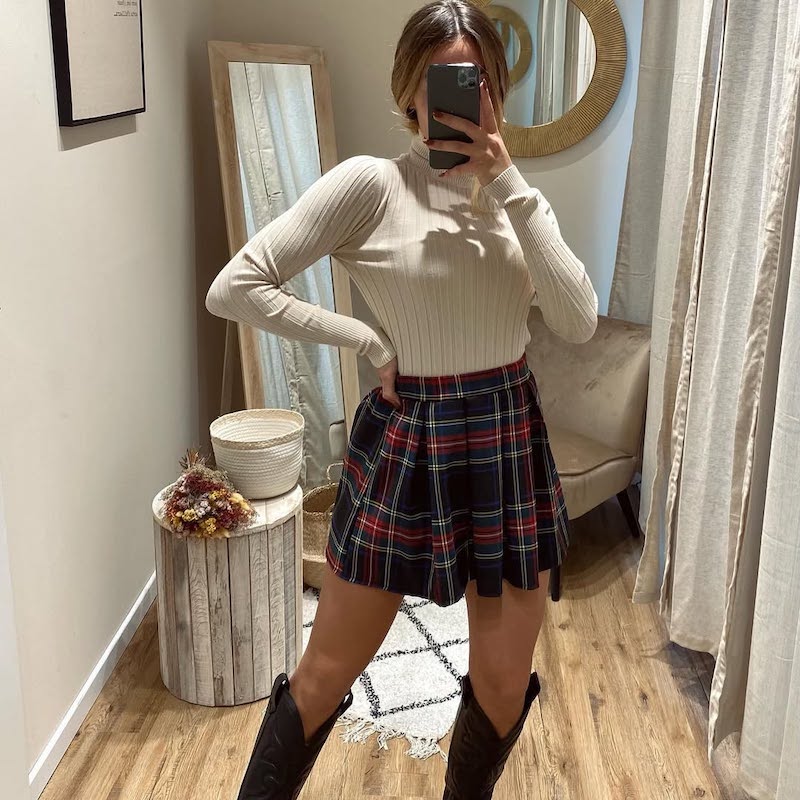 come-abbinare-tartan-gonna-corta