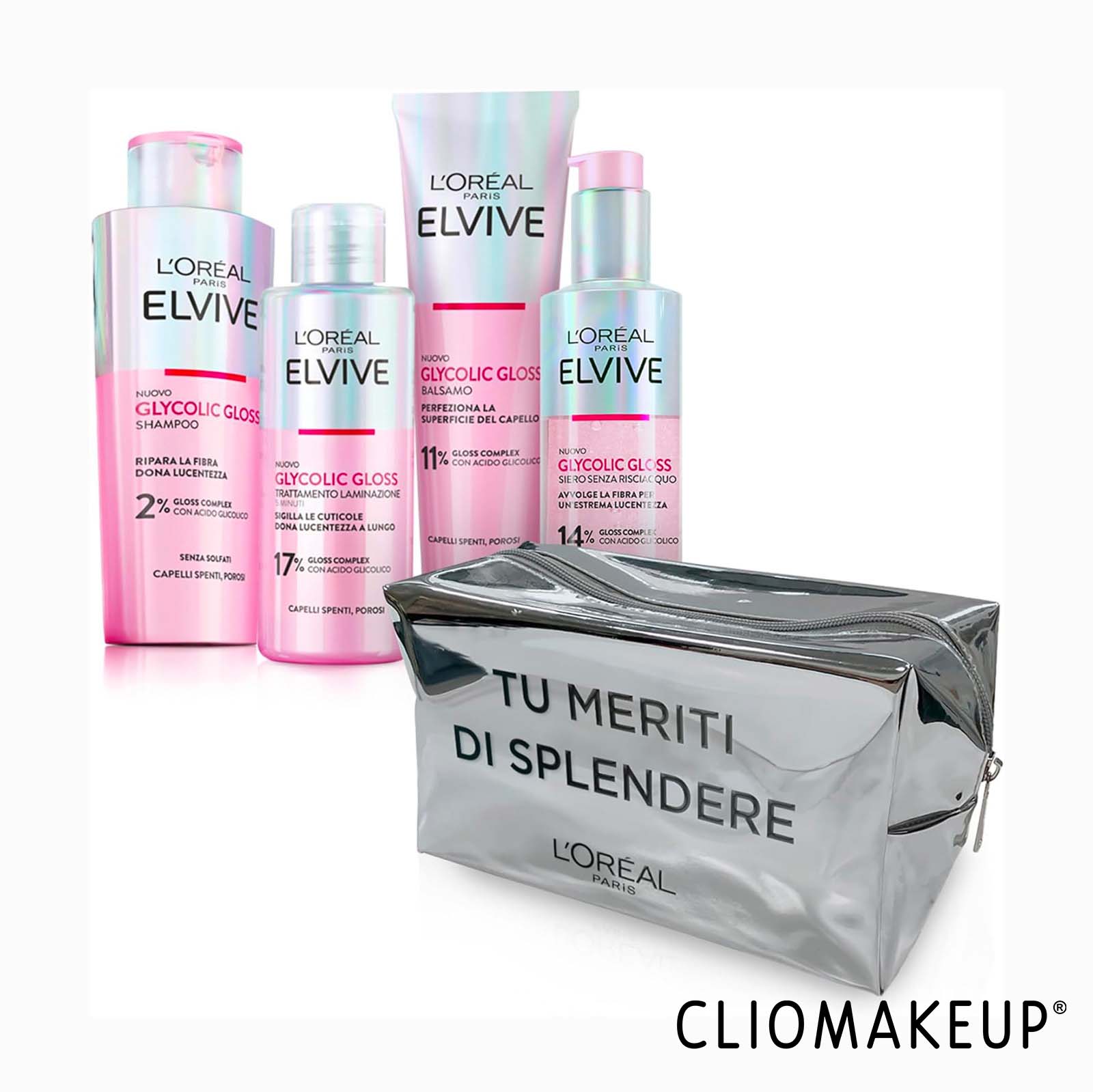 cliomakeup-recensione-kit-capelli-loreal-glycolic-gloss-routine-shampoo-balsamo-e-trattamento-laminazione-1