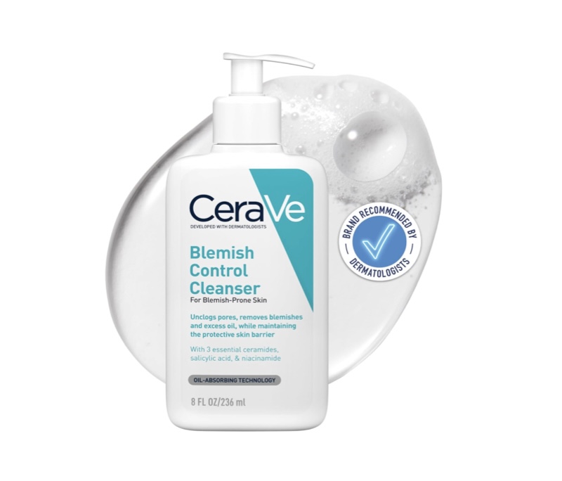 clean-girl-make-up-cerave-blemish-control-cleanser