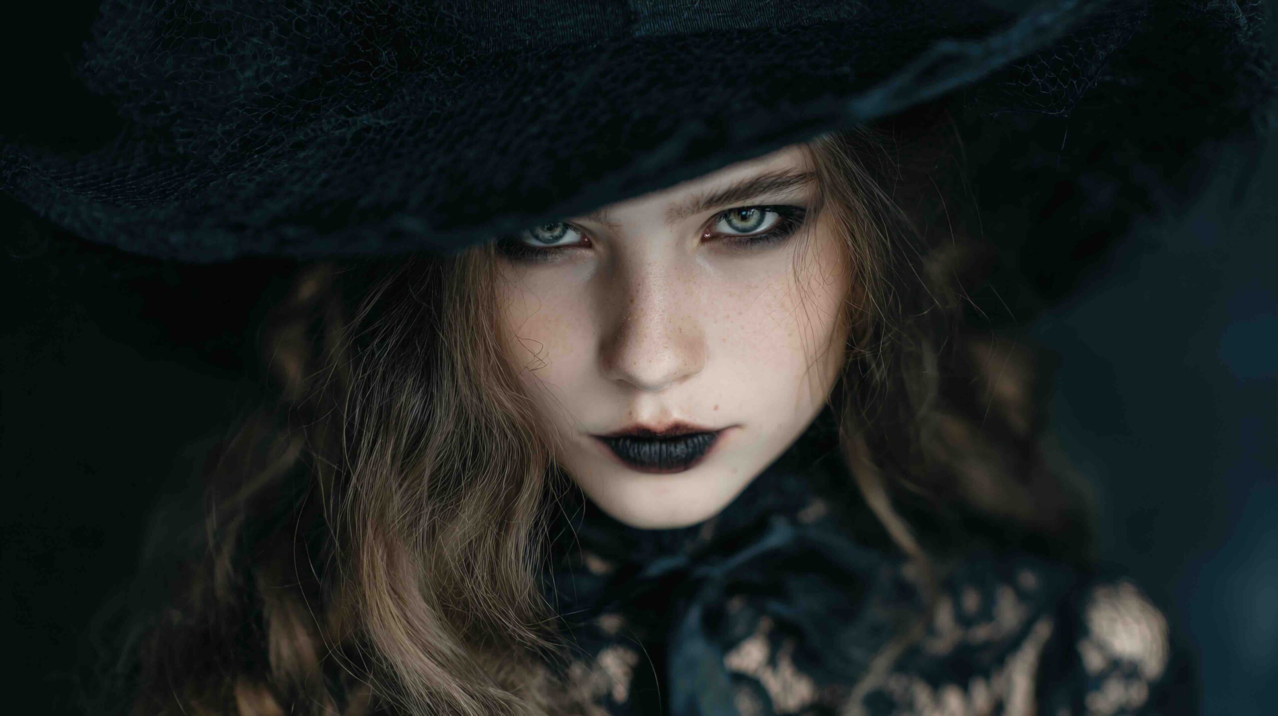 acconciatura-halloween-strega-cappello-