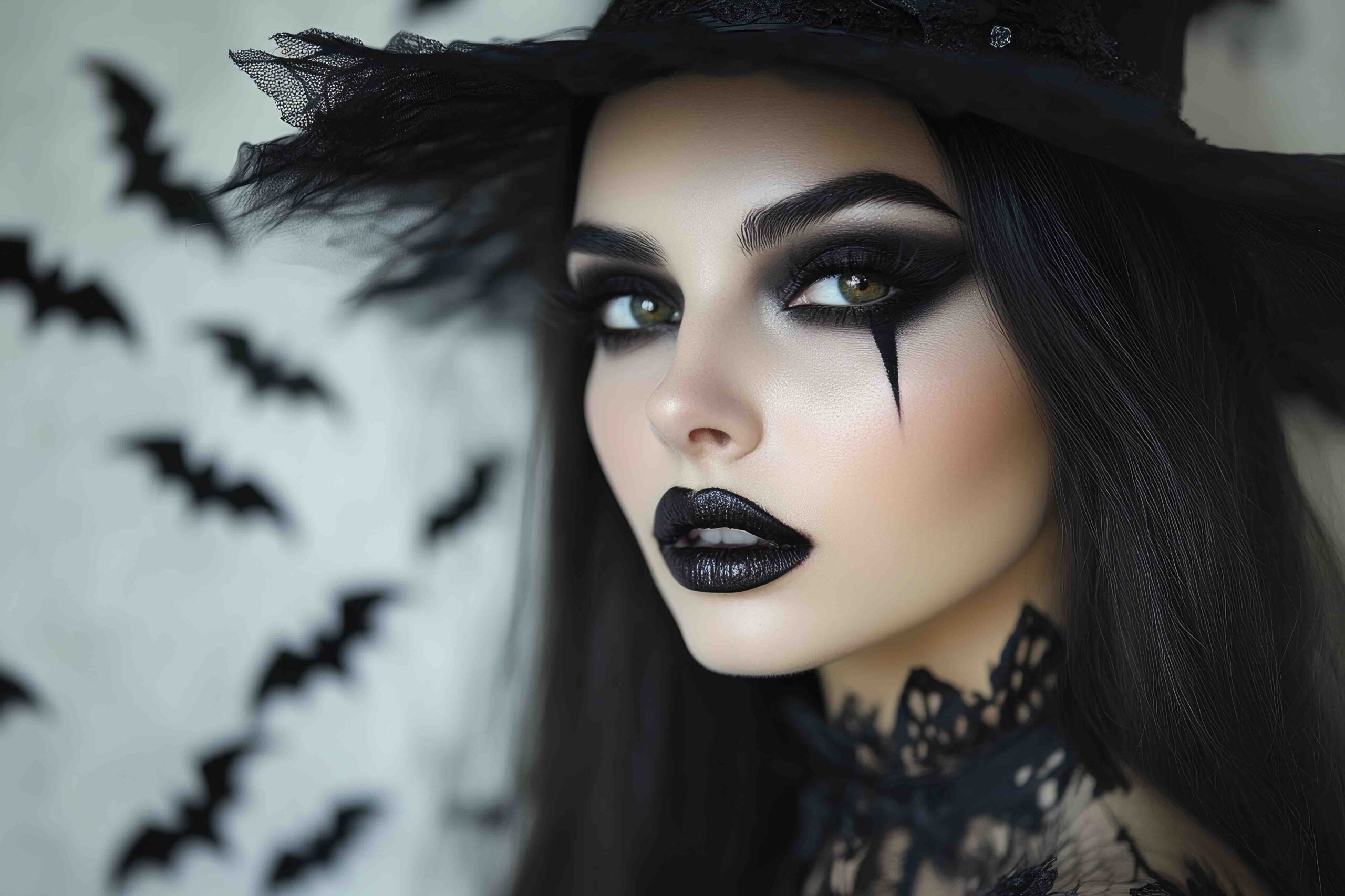 trucco-strega-cattiva-smokey-eyes-nero-rossetto-nero