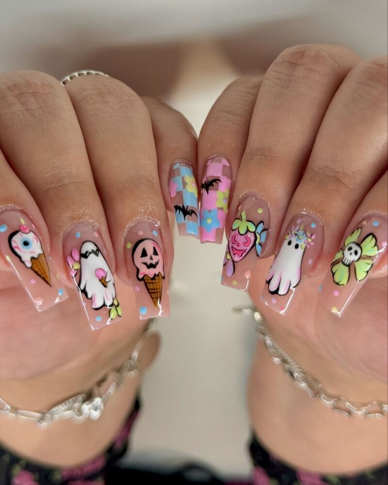 unghie-halloween-kawaii