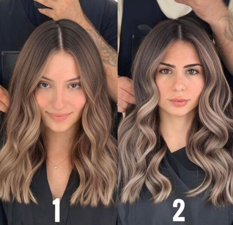 balayage-su-capelli-castani-biondo-freddo-caldo