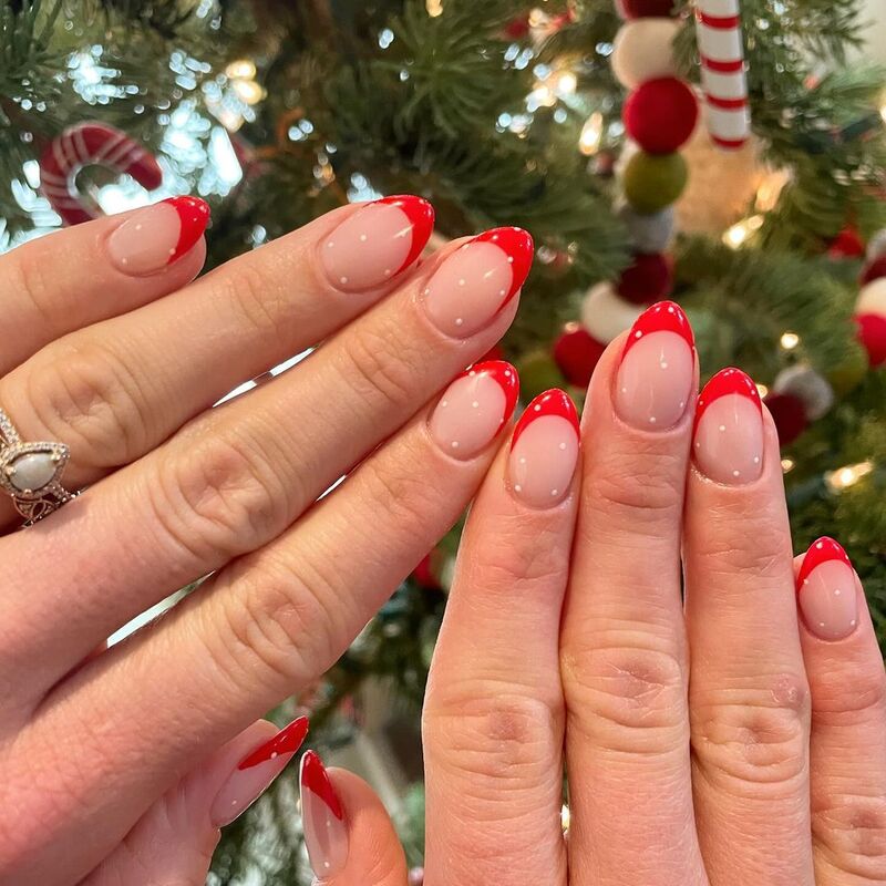 nail-art-natale-french-rossa