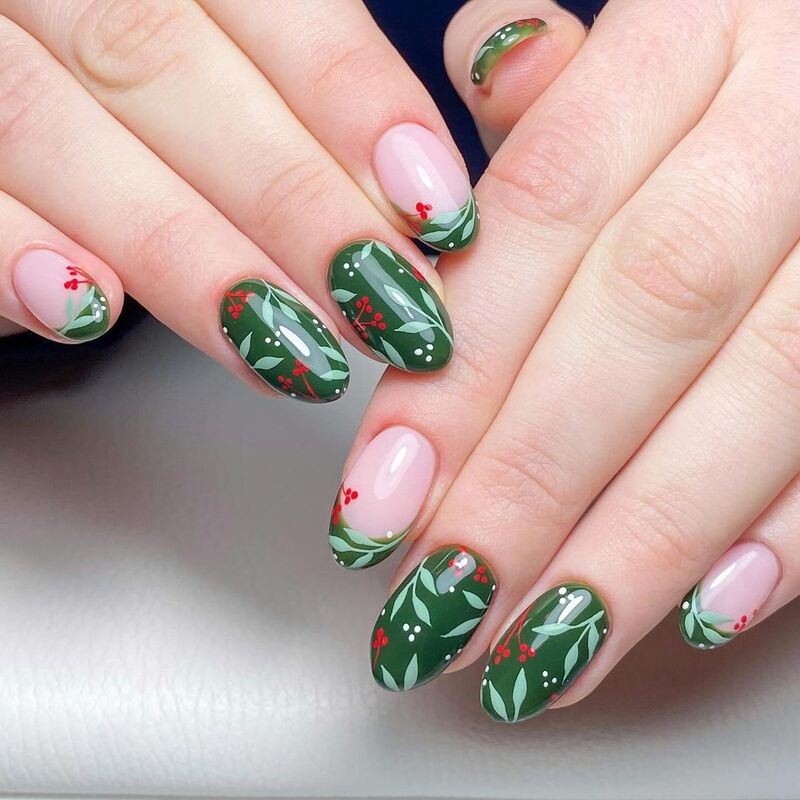 nail-art-natale-verde