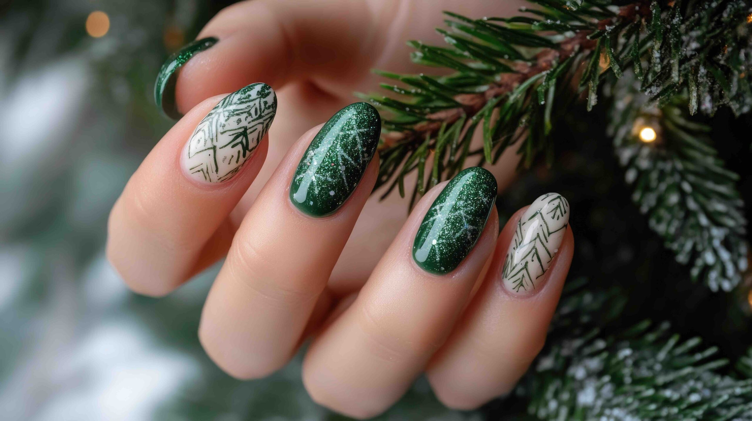 nail-art-verde-abete