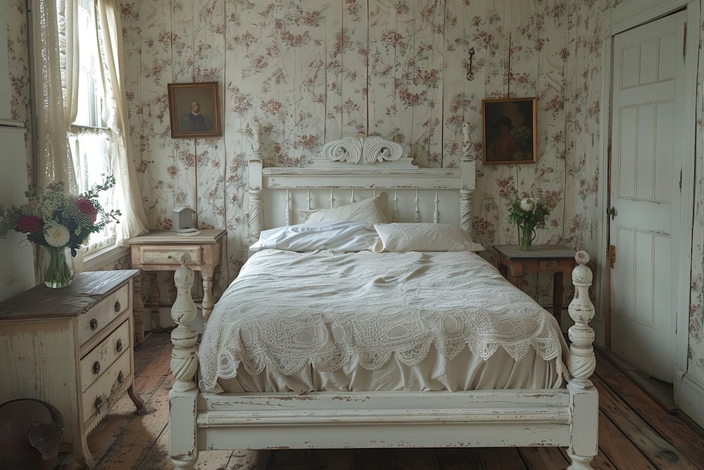 stanza-motivi-floreali-camera-letto-vintage