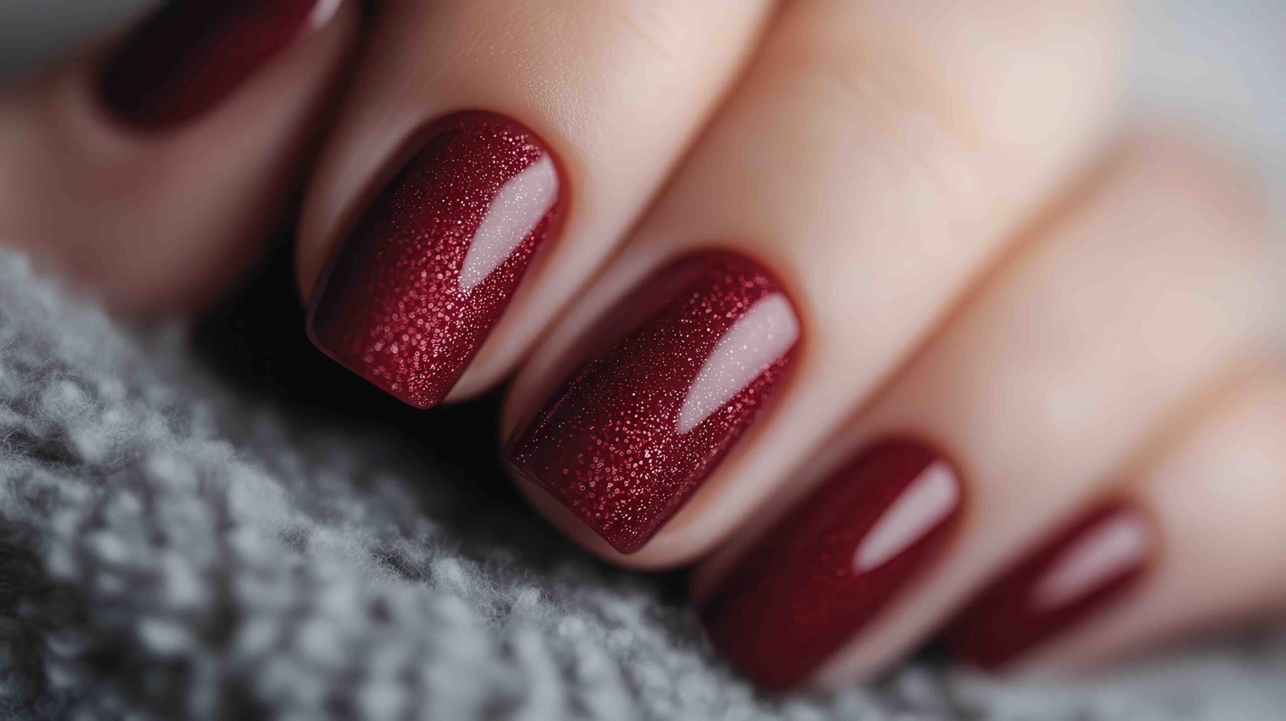 unghie-gel-natalizie-rosso-glitter