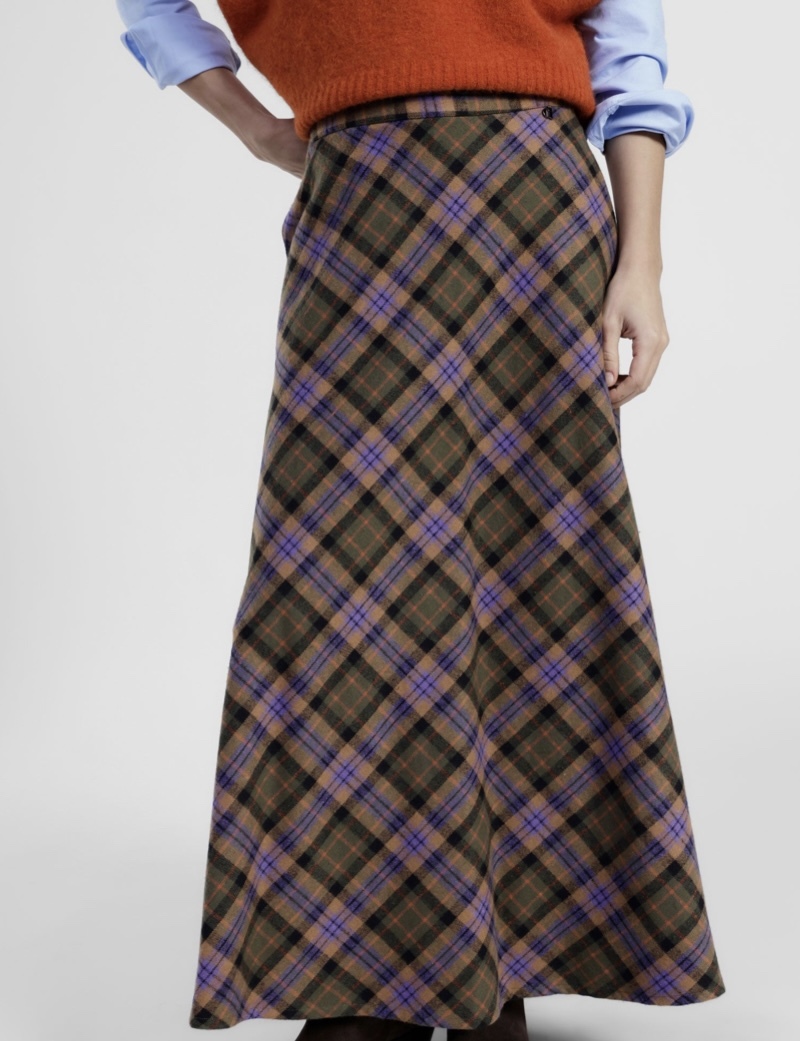 look-feste-natalizie-tartan-dixie-gonna-lunga-pieghe