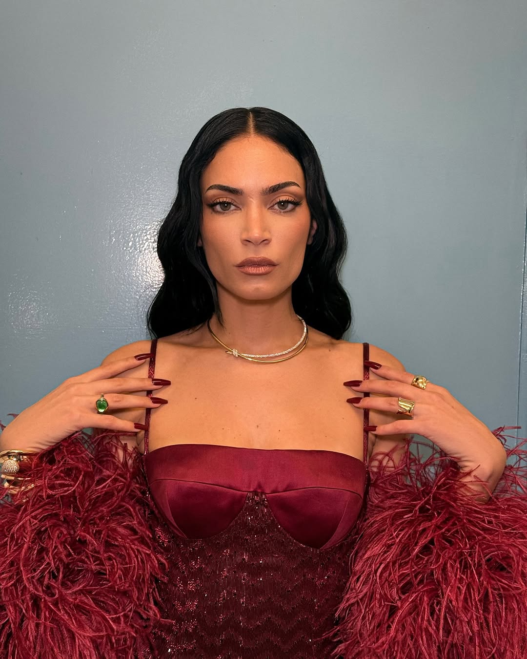 festival-sanremo-2025-look-seconda-serata-elodie-beauty