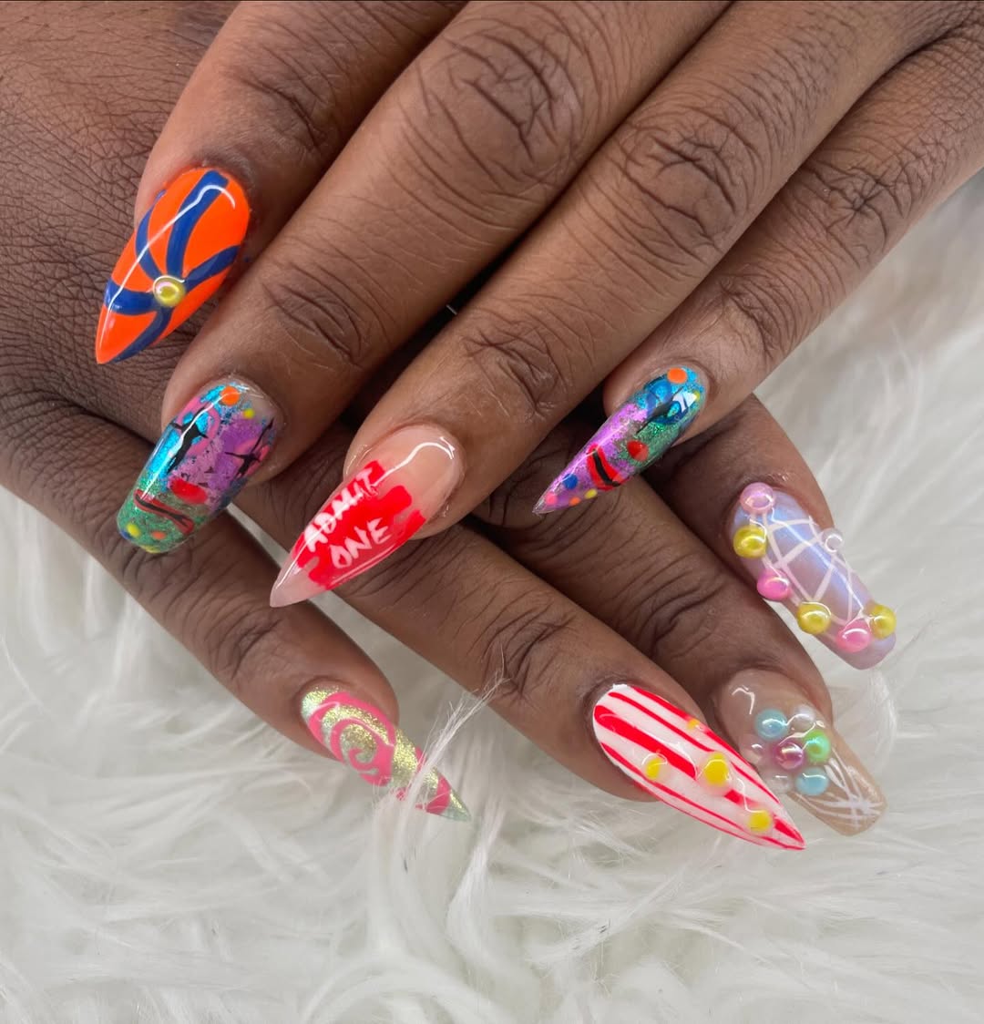 unghie-carnevale-nail-art-3D
