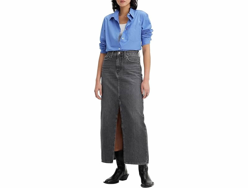 come-indossare-gonna-lunga-levis