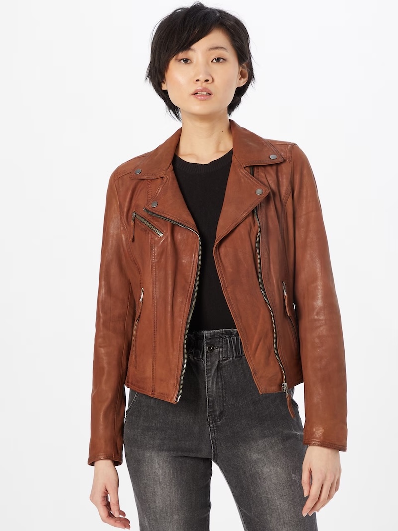 giacche-pelle-marrone-biker-oakwood