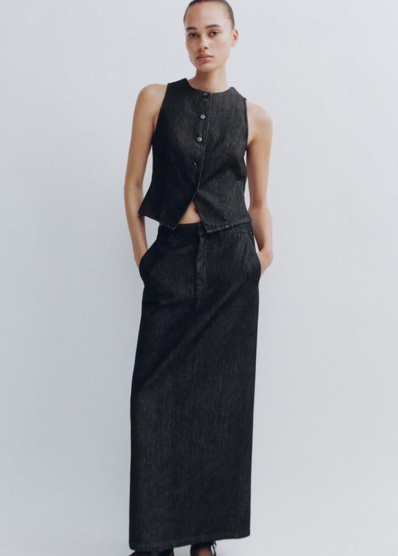 gonne-zara-primavera-2025-jeans-lunga