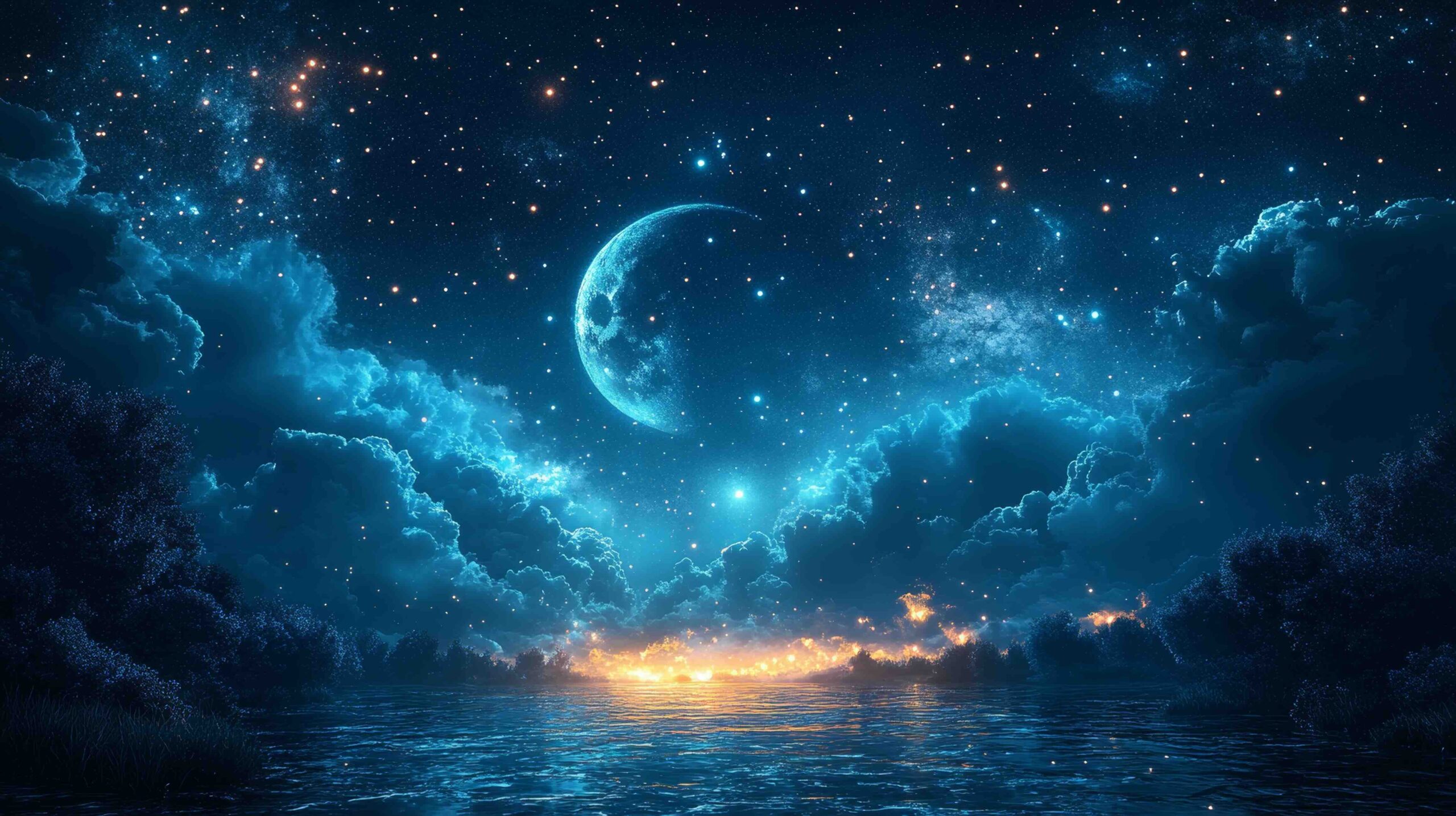 primo-quarto-luna-crescente-cielo-notturno-stelle