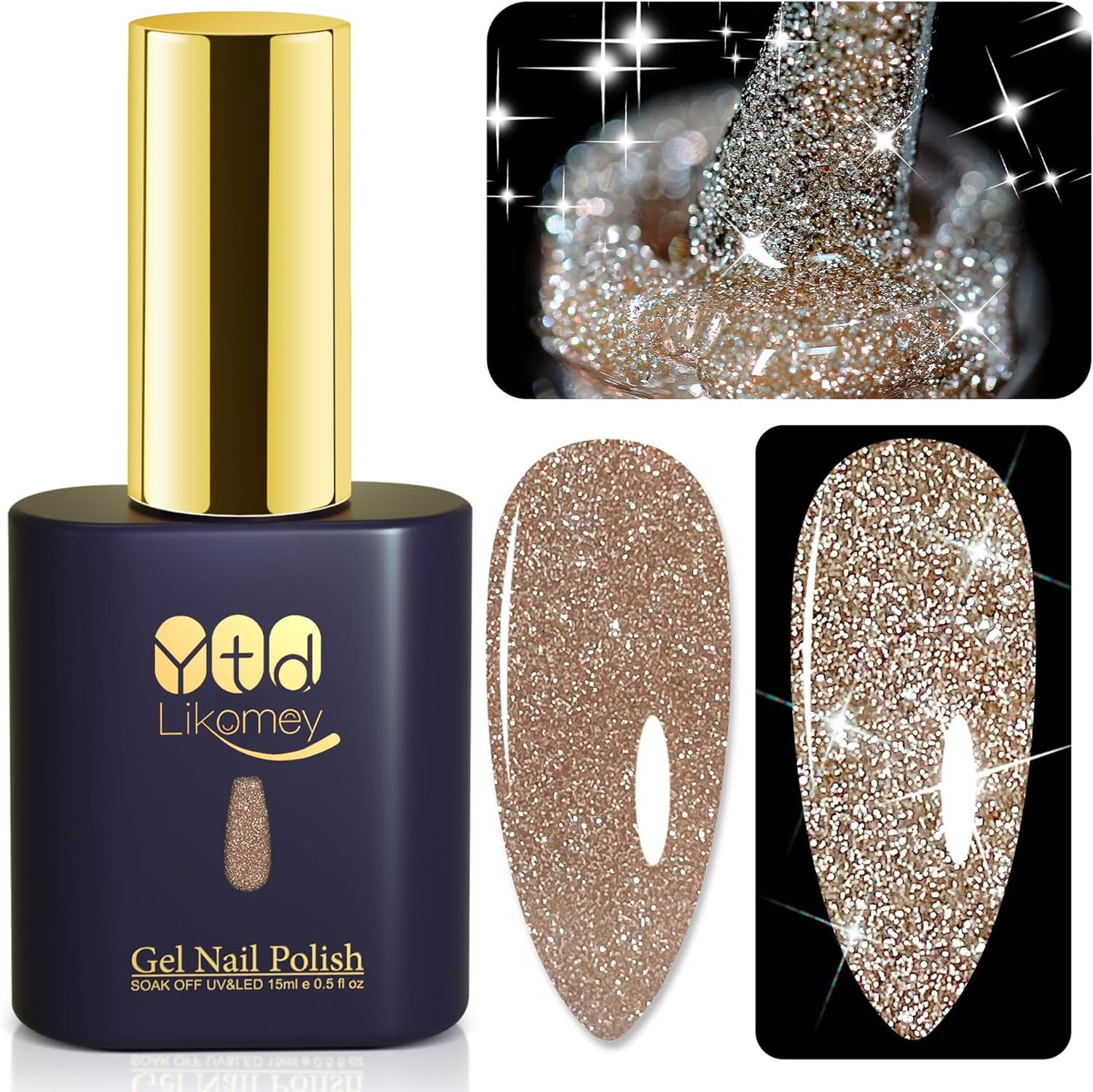 unghie-color-champagne-semipermanente-glitter