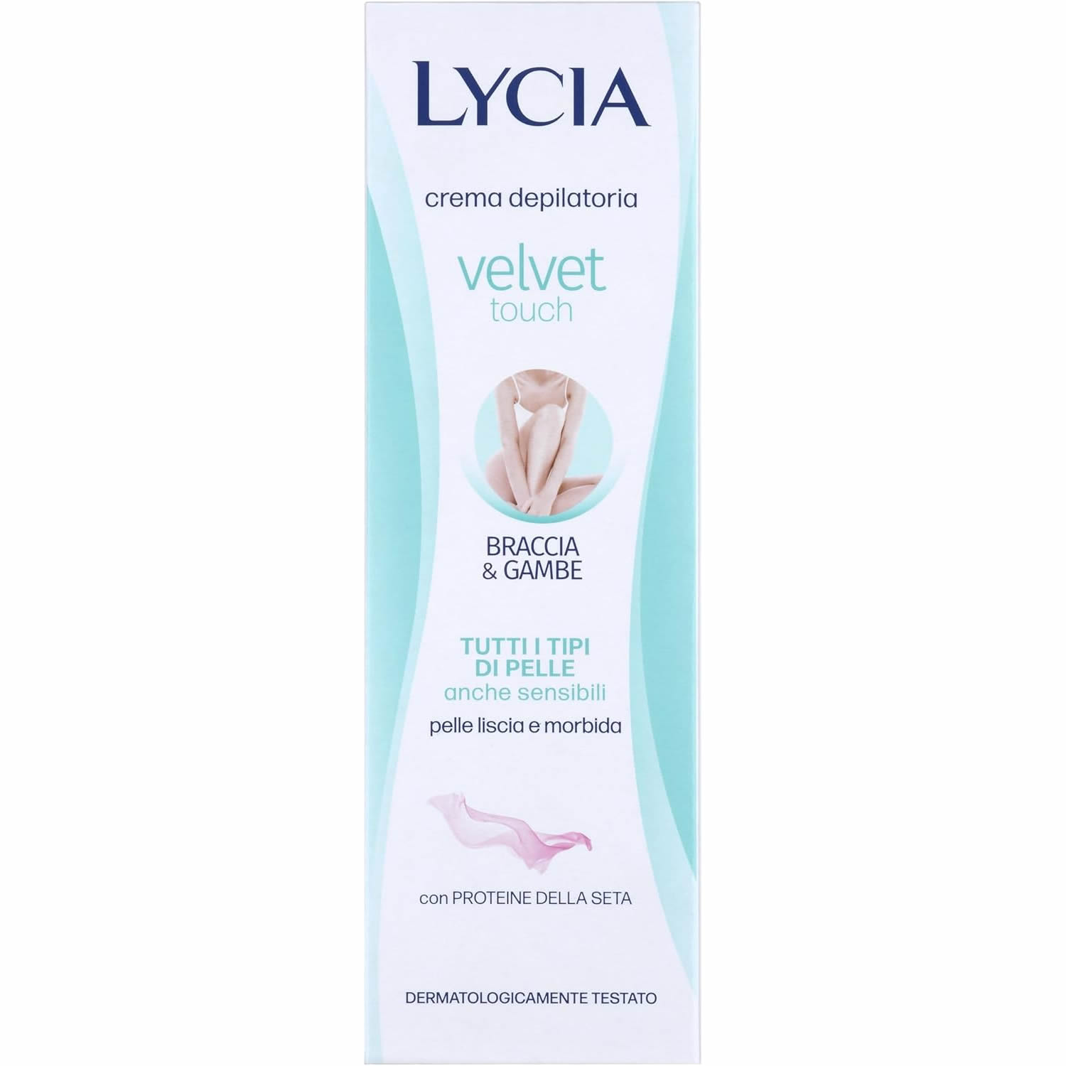 Come-usare-Lycia-Crema-Depilatoria-Viso-Velvet-Touch-braccia
