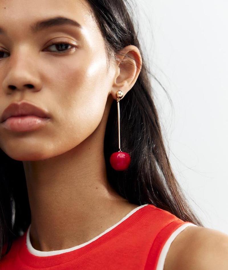 orecchini-pietre-colorate-ciliegia