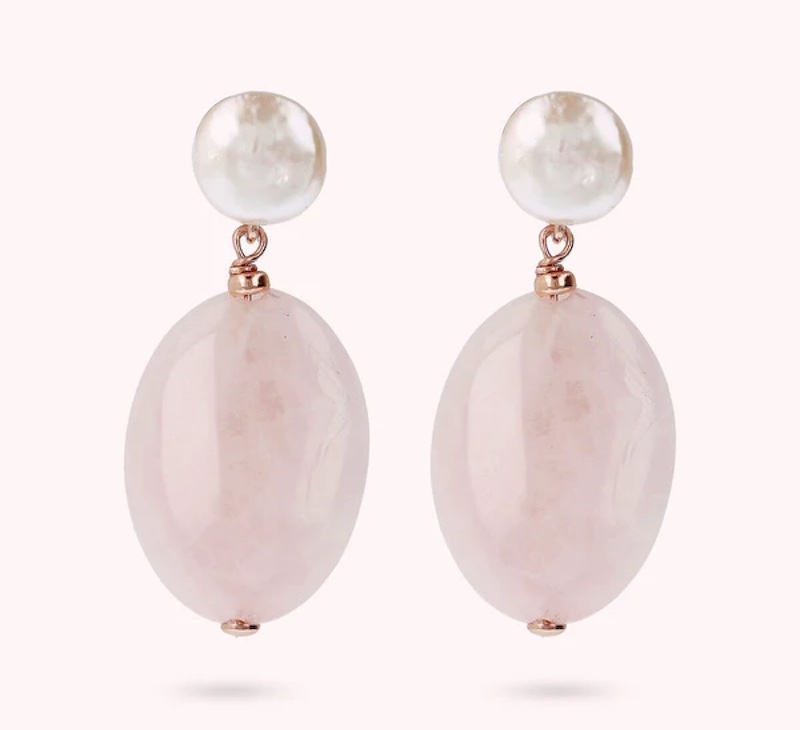 orecchini-pietre-colorate-rosa-bianco