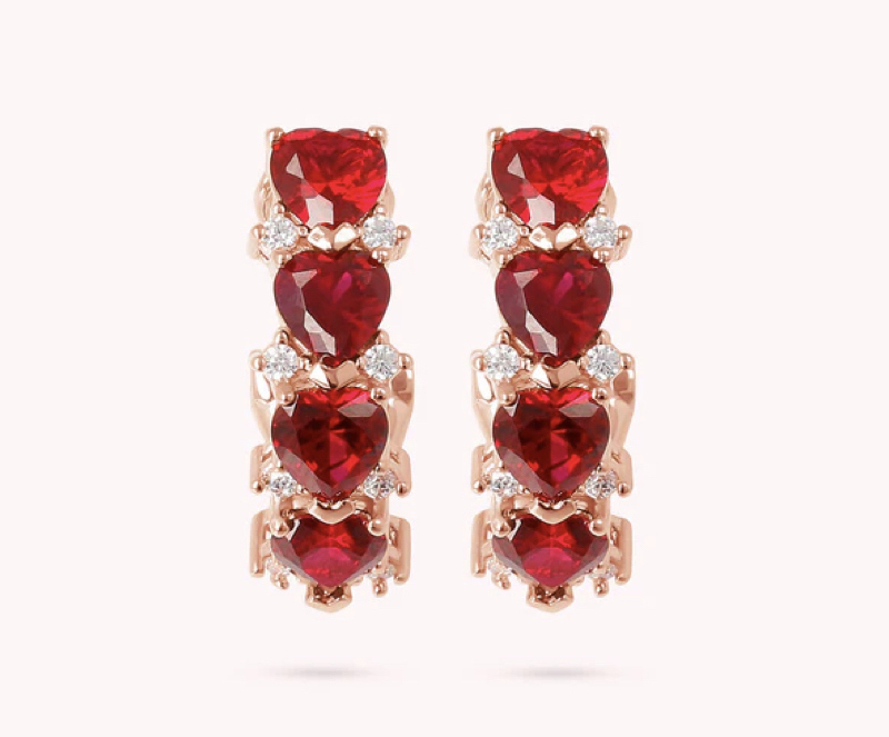 orecchini-pietre-colorate-rosse