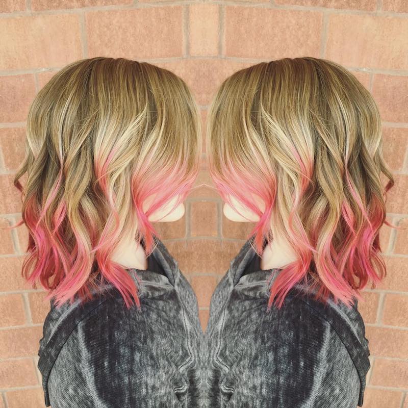 punte-colorate-capelli-rosa