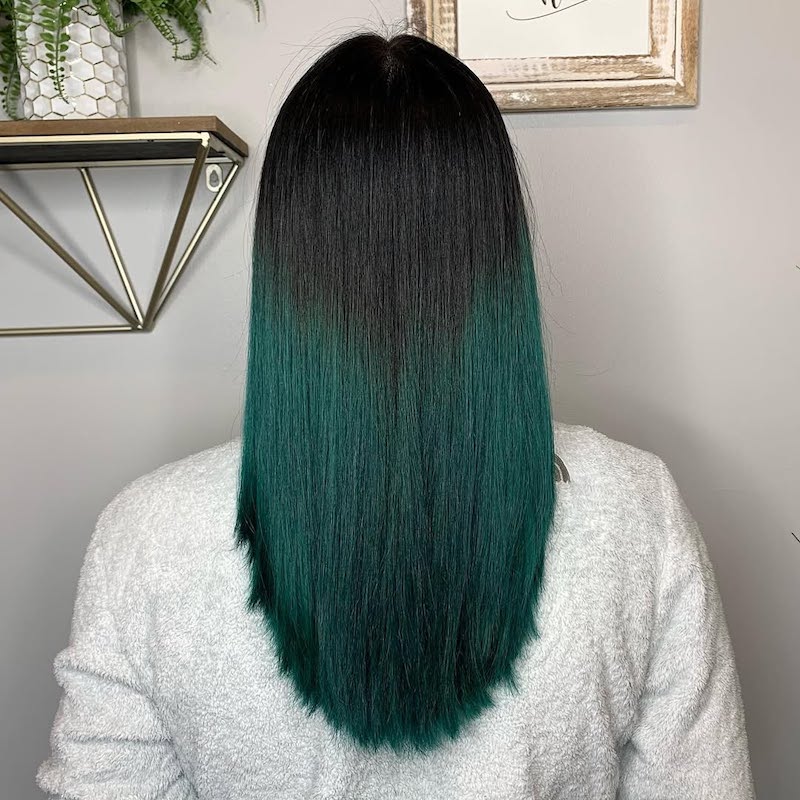 punte-colorate-capelli-verde