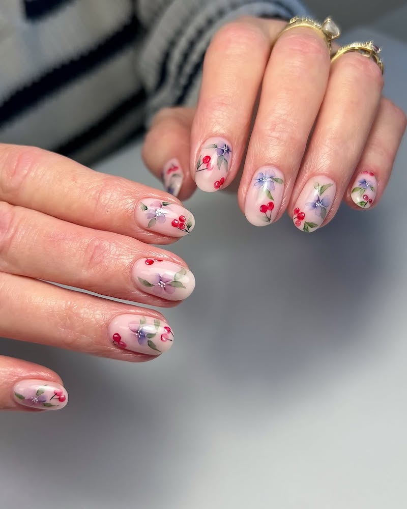 unghie-con-ciliegie-fiori