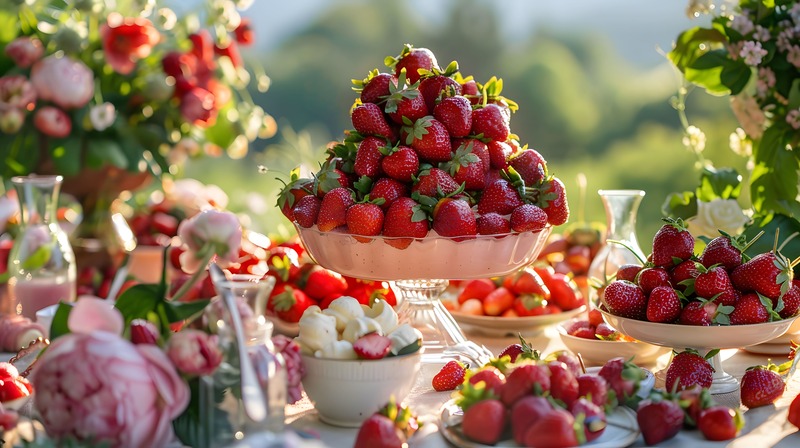 centrotavola-fragole-dessert