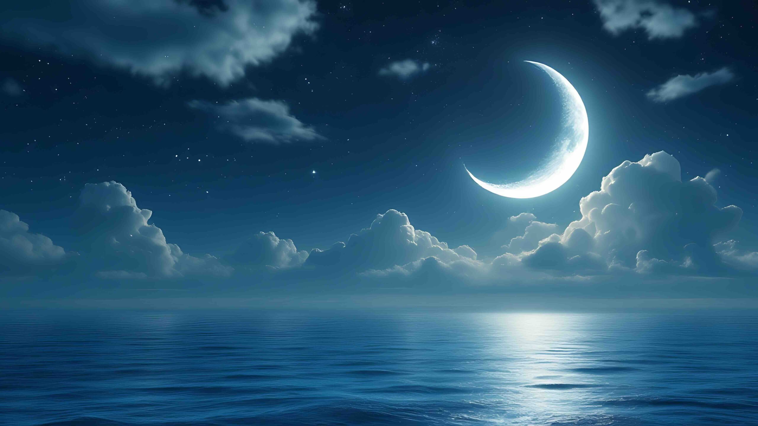 primo-quarto-luna-crescente-nuvole-mare