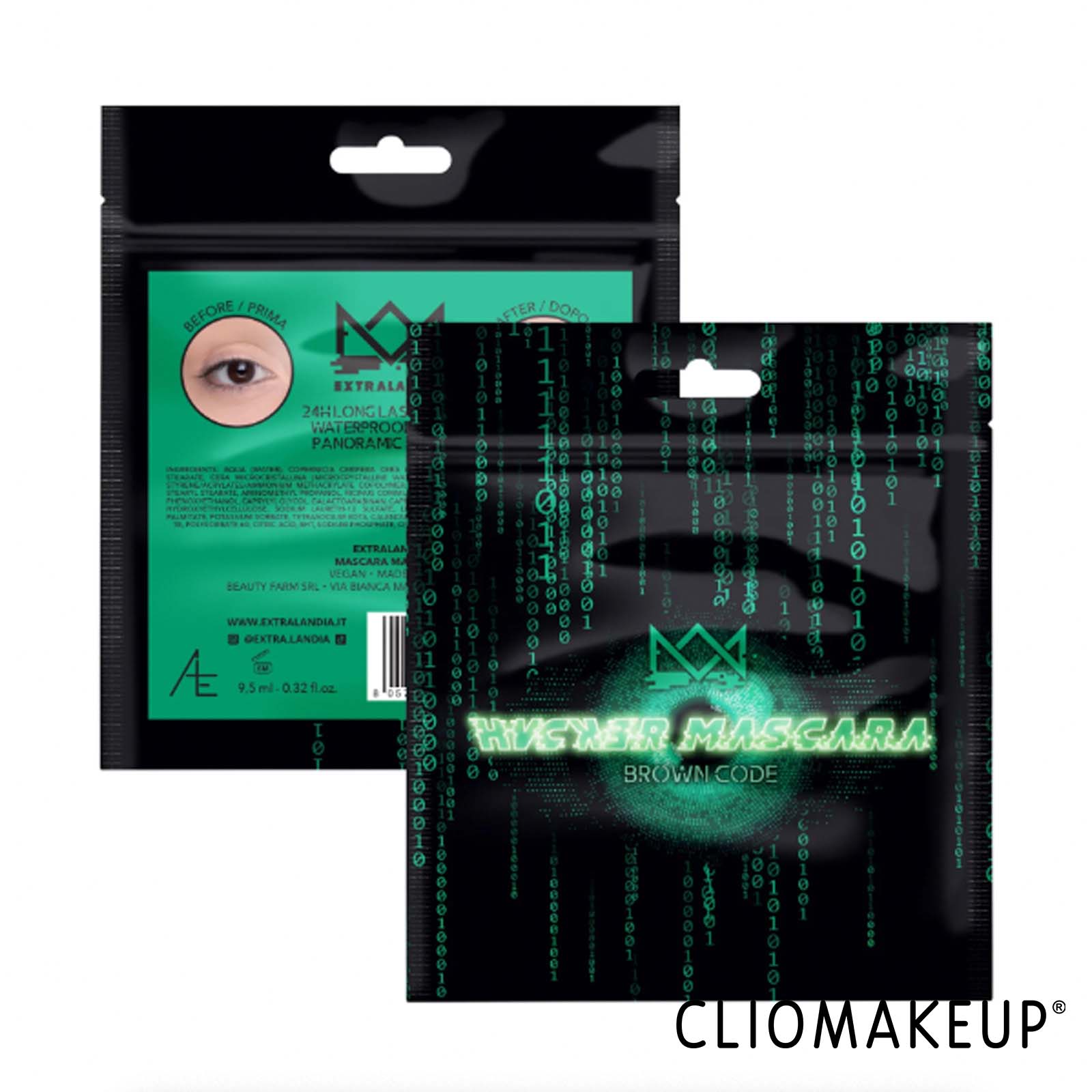 recensione-mascara-extralandia-hacker-mascara-brown-code-packaging