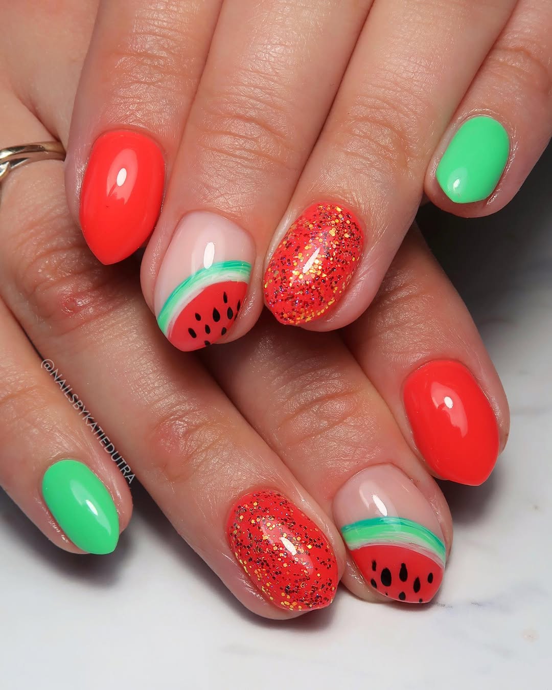 unghie-fruttate-cocomero