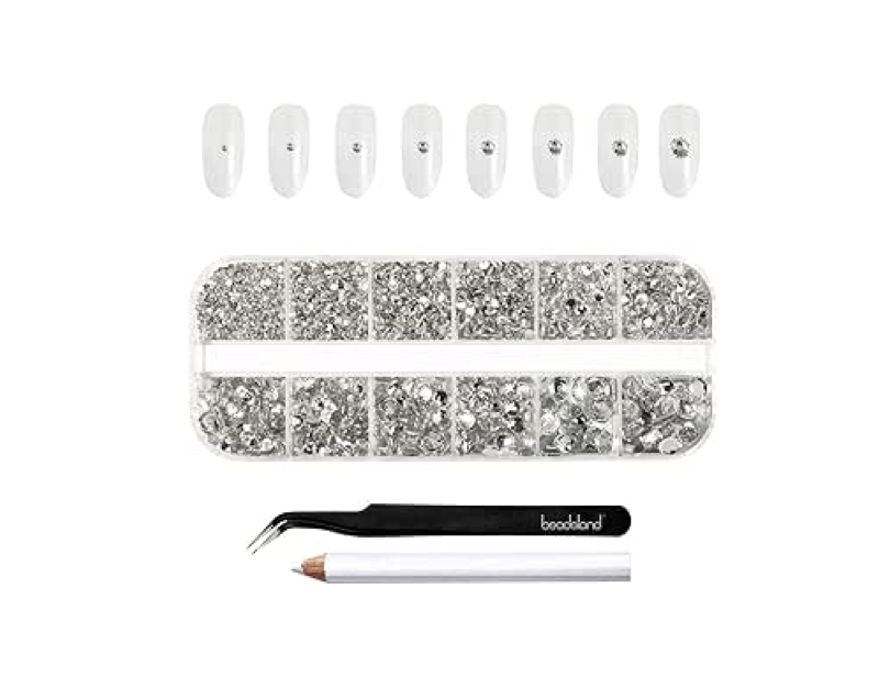 unghie-nere-estate-perline