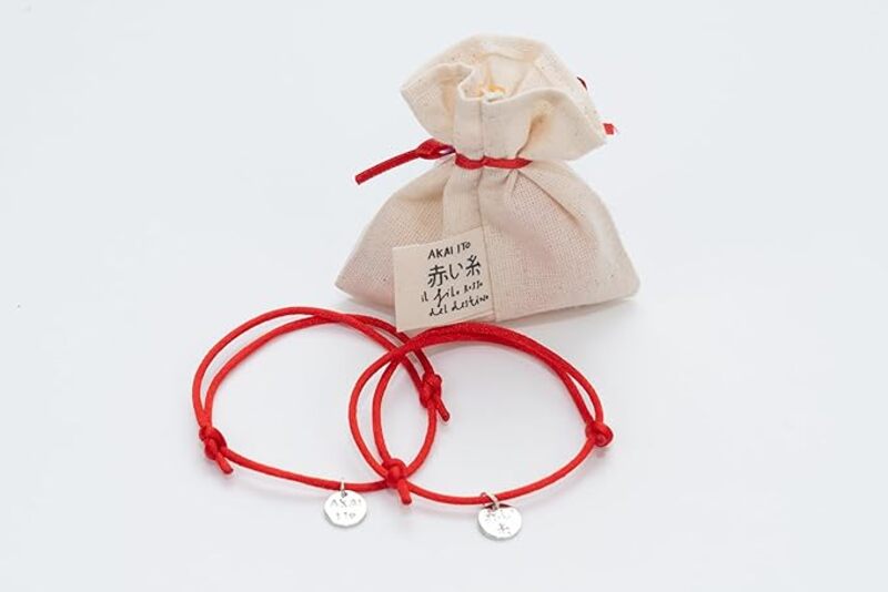 braccialetti-coordinati-kaki-filo-rosso-del-destino