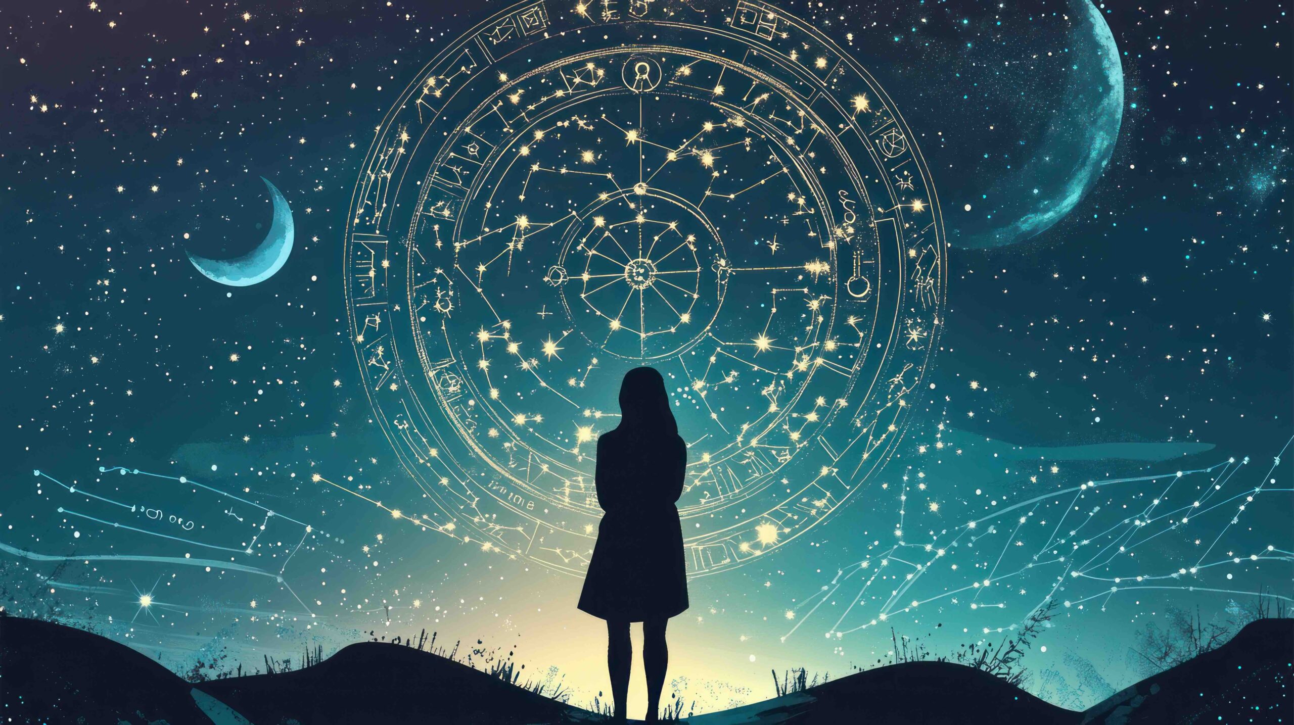 cielo-astrologia-luna-donna-spalle-segni-zodiacali