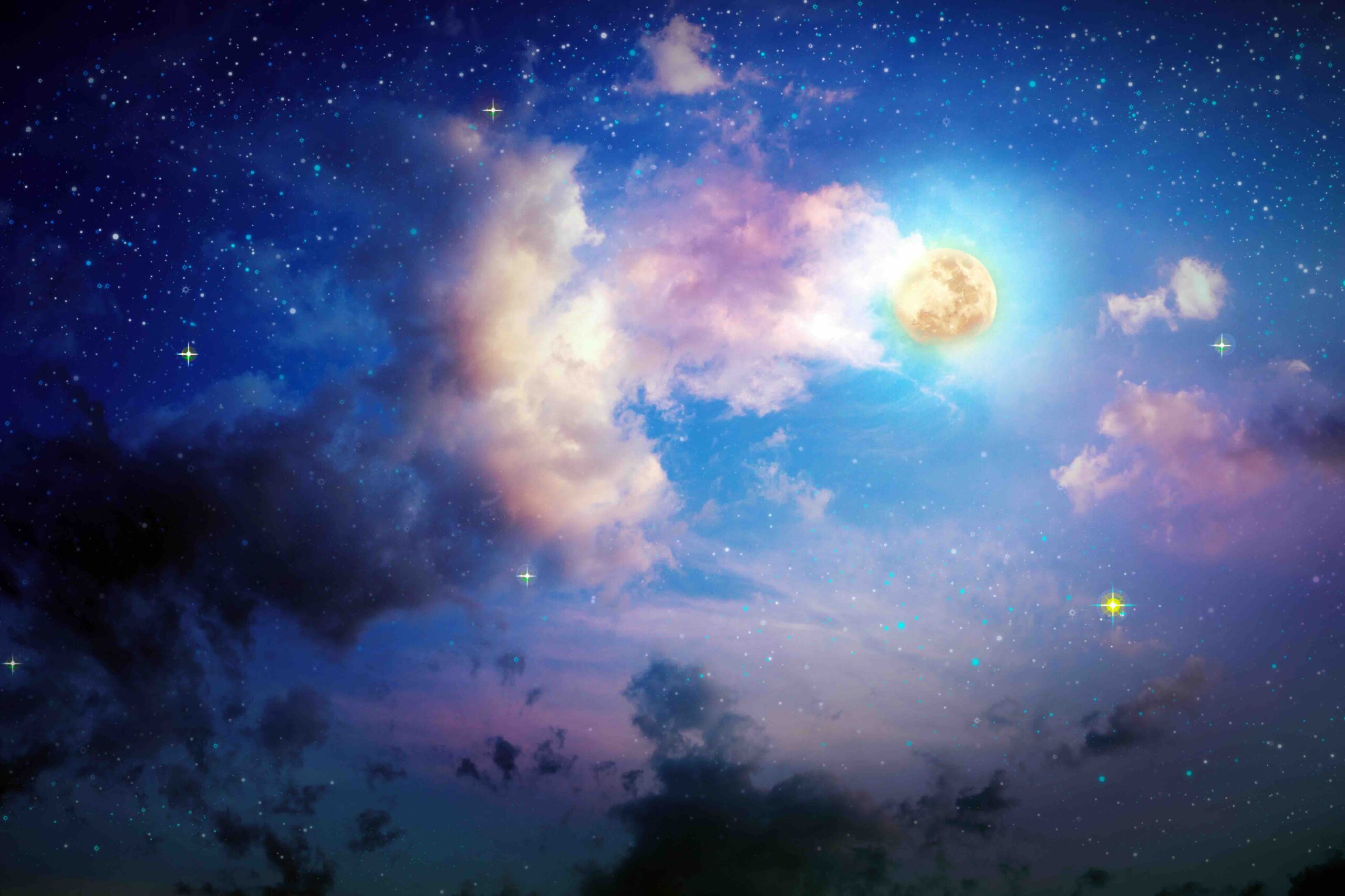 luna-piena-cielo-stellato-notte-colori