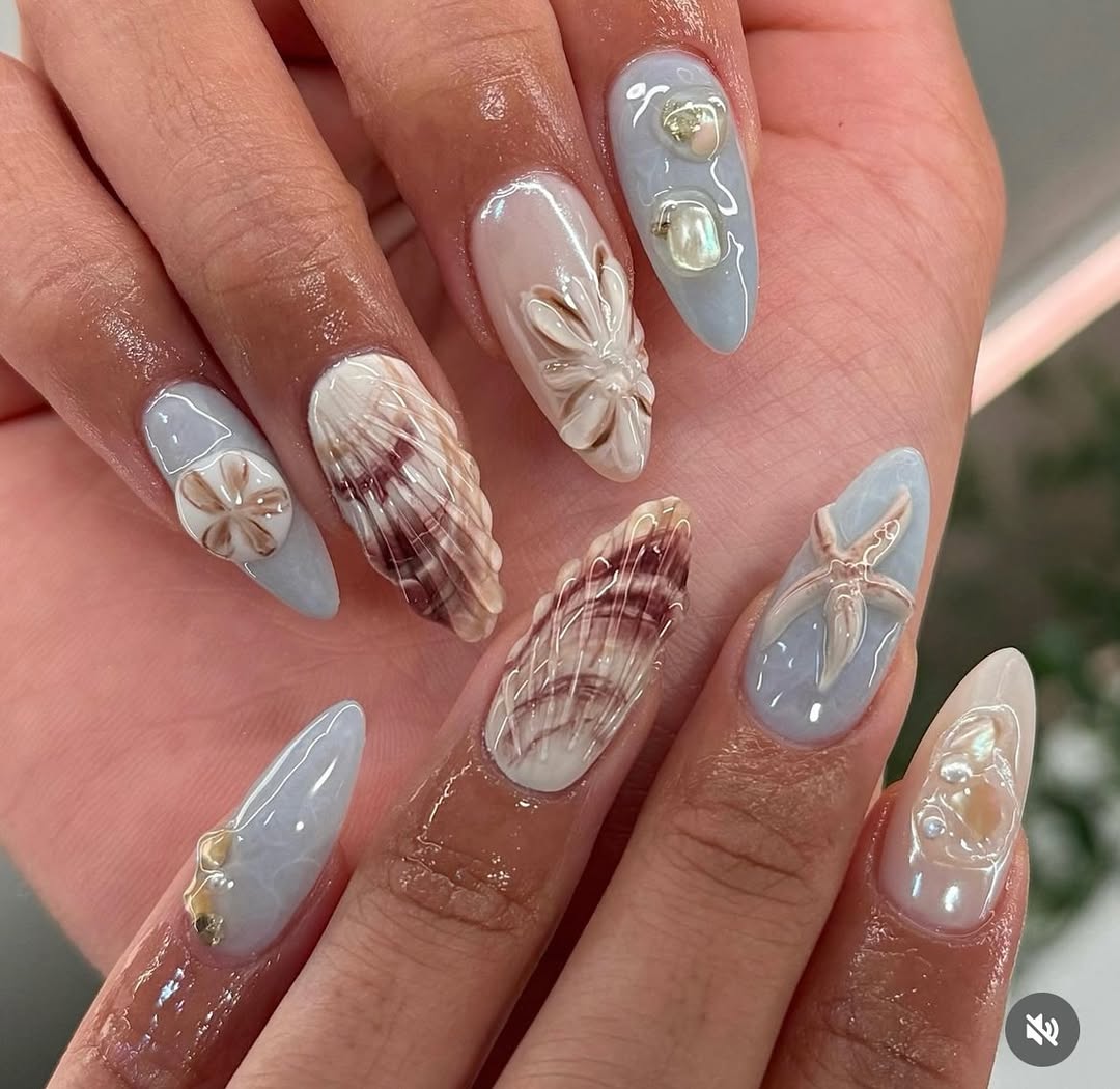 mermaid-nails-conchiglie