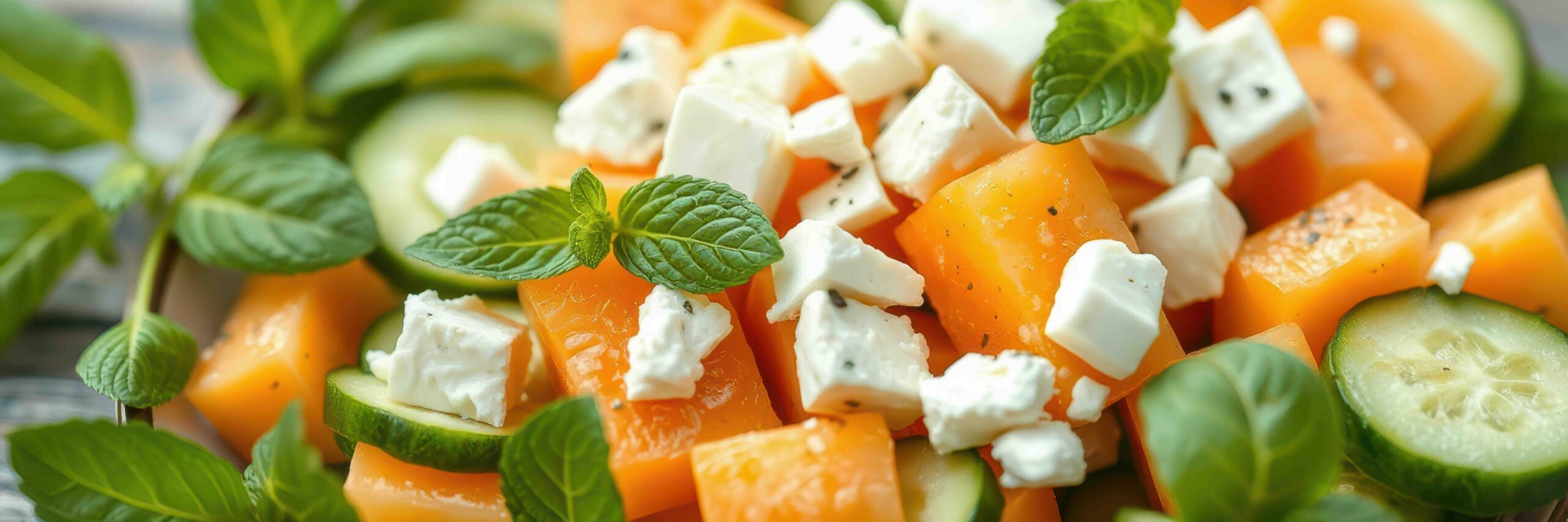 pranzo-spiaggia-melone-menta-feta