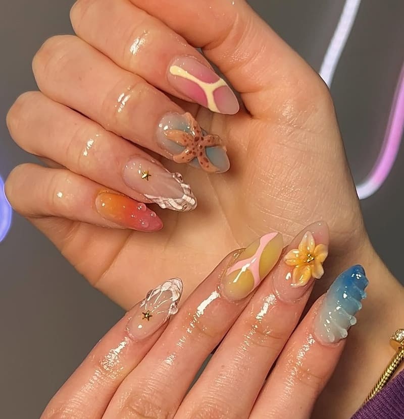 unghie-ispirate-al-mare-stelle-marine